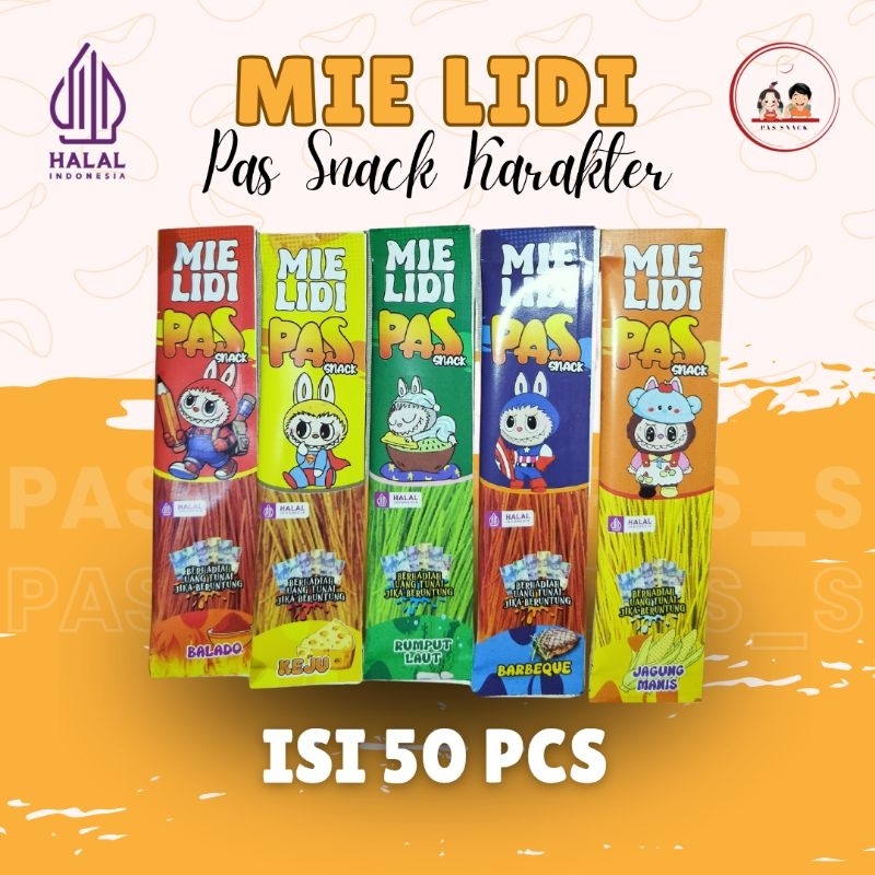 

PAKET USAHA MIE LIDI KARAKTER VIRAL BERHADIAH ISI 50 PCS TERMURAH BY PAS SNACK
