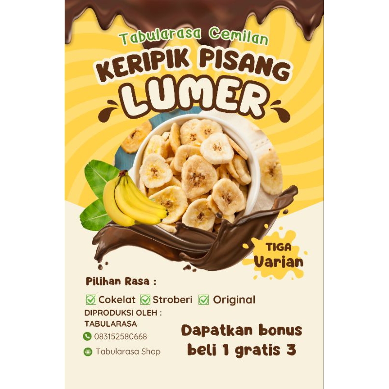 

PROMO Beli 1 Gratis 3 ! Keripik Pisang Coklat Lumer, Harga Spesial!
