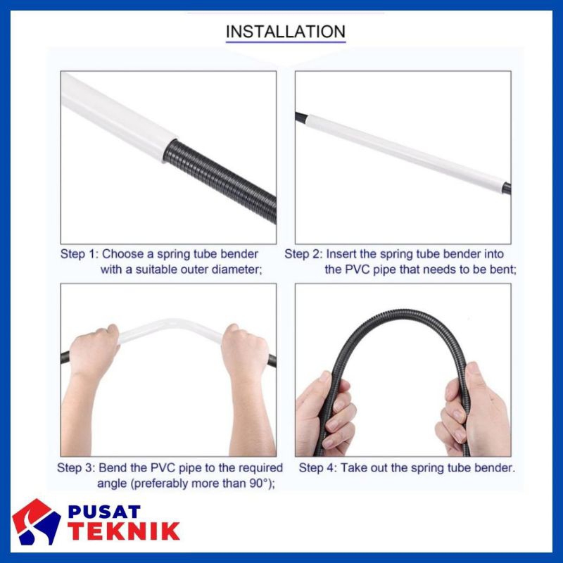 Mutiaradstore Bending Per 20Mm Bending Pipa Conduit Pvc 20Mm Penekuk Pipa Pvc Conduit 20Mm