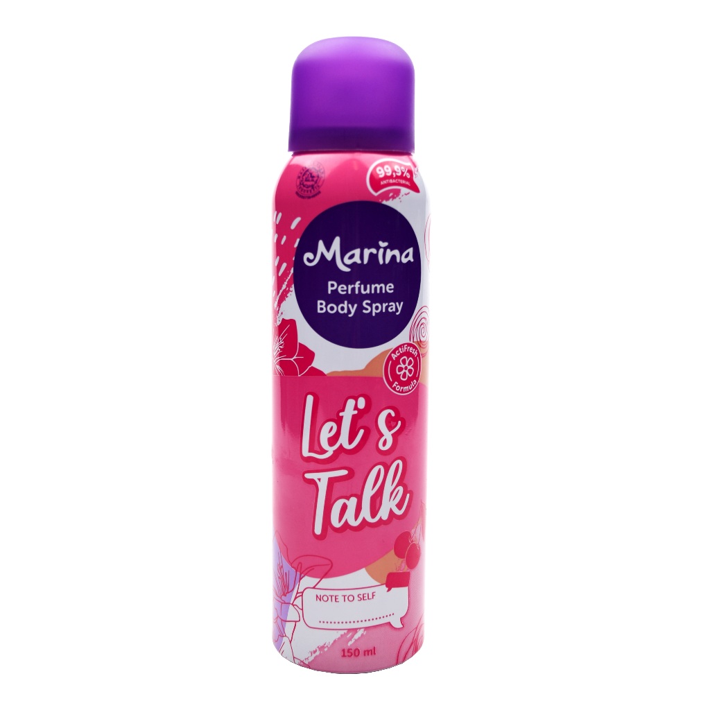 MARINA PARMUFE BODY SPRAY 150ML / Parfum Marina Body Spray Les't Talk
