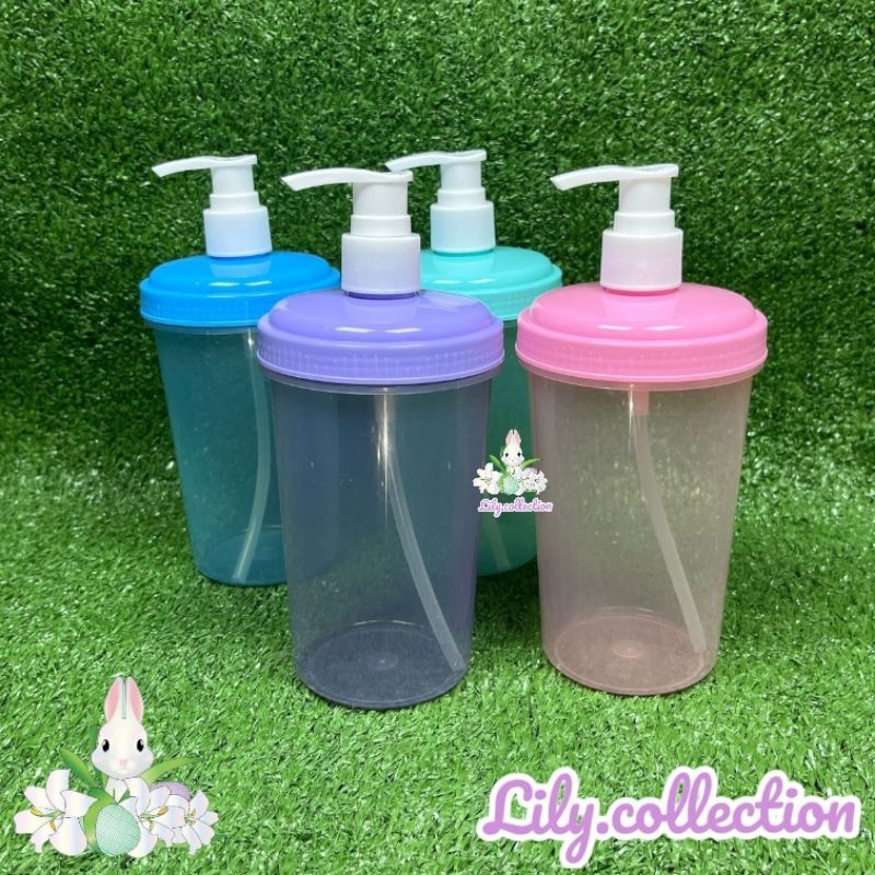 Botol Sabun Cair 500ml | Botol Sabun Plastik | Botol Refill Sabun Pump - LILYCOLLECTION