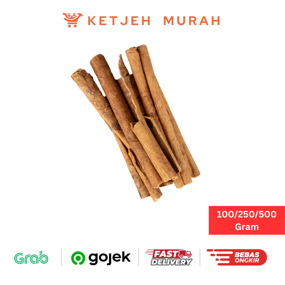 

Kayu Manis Batang Cinnamon Stick Utuh 100 Gram / 250 Gram / 500 Gram