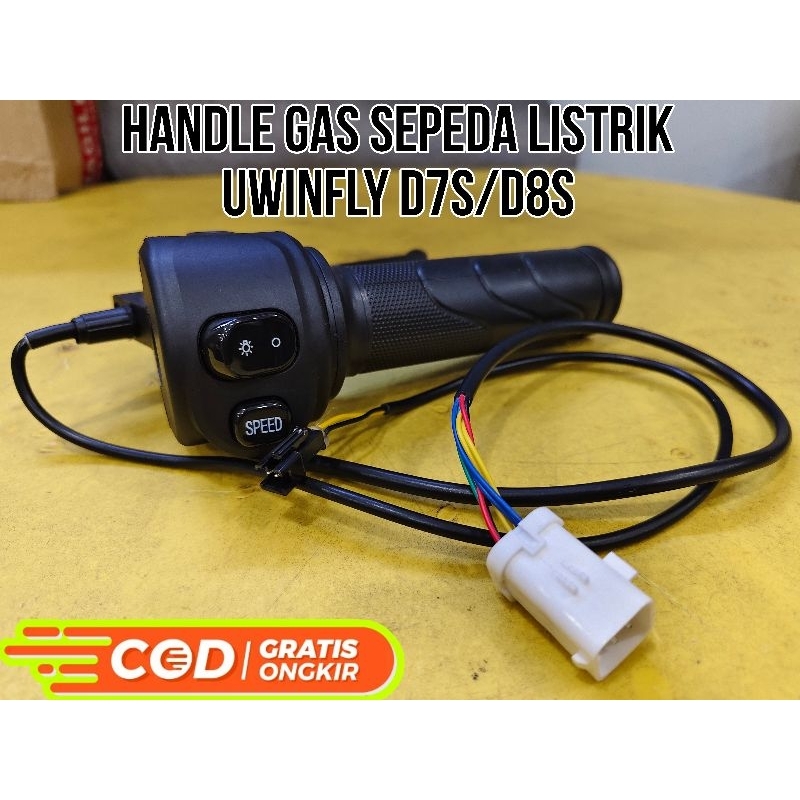 Handle Gas Sepeda Listrik Uwinfly D7S/D8S/DF-7