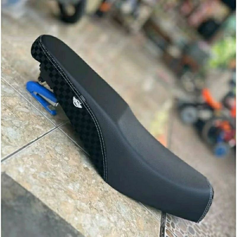 Jok Custom mio sporty kulit catur- jok mio sporty sasak samping_ FULSET Jok mio sporty