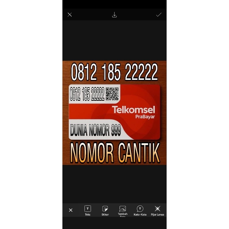 NOMOR CANTIK TELKOMSEL 0812 65118888, 0812 83889999