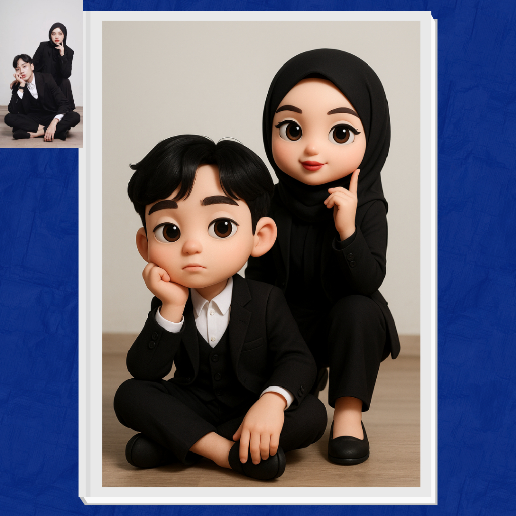 Jasa Edit Desain Style Chibi 3D Art Ai | 3D karikatur