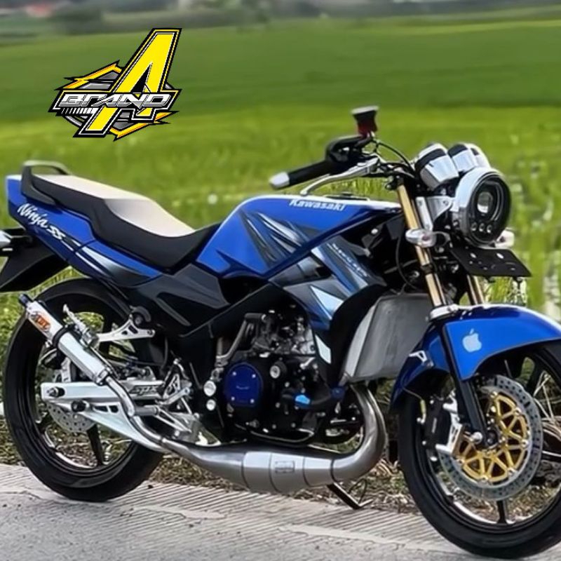 STIKER STRIPING KAWASAKI NINJA SS BIRU 2013 ORIGINAL NINJA SS 2013 STIKER NINJA SS BIRU TERLARIS COD