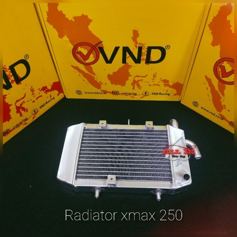 RADIATOR VND RACING THAILAND XMAX 250/300 XMAX OLD/NEW VND RADIATOR FLAT XMAX 250