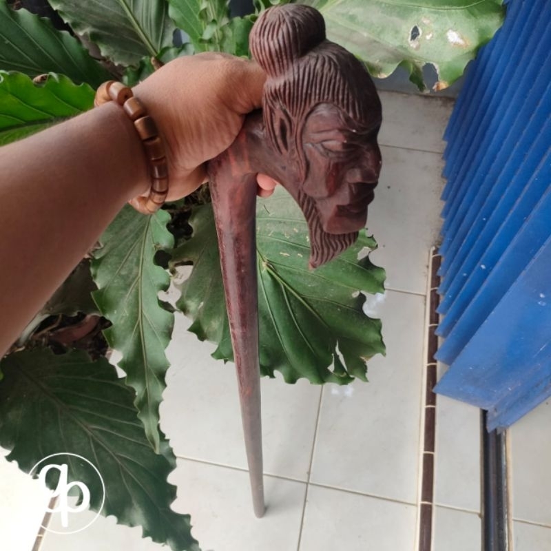 TONGKAT JALAN 1 METER TONGKAT JALAN KAYU GALIH ASEM UKIR