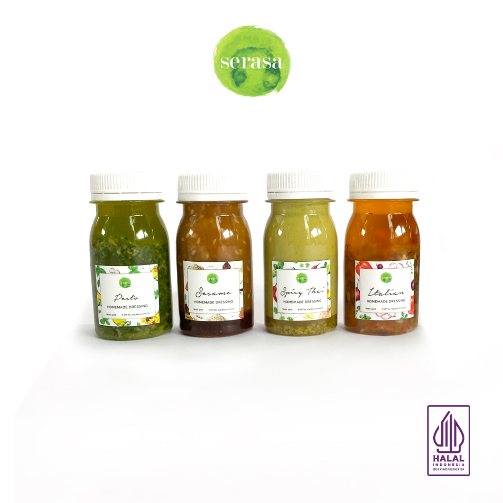 

[Travel Size Vegan Dressing Sampler 1pcs] Healthy Dressing Sampler by Serasa Salad