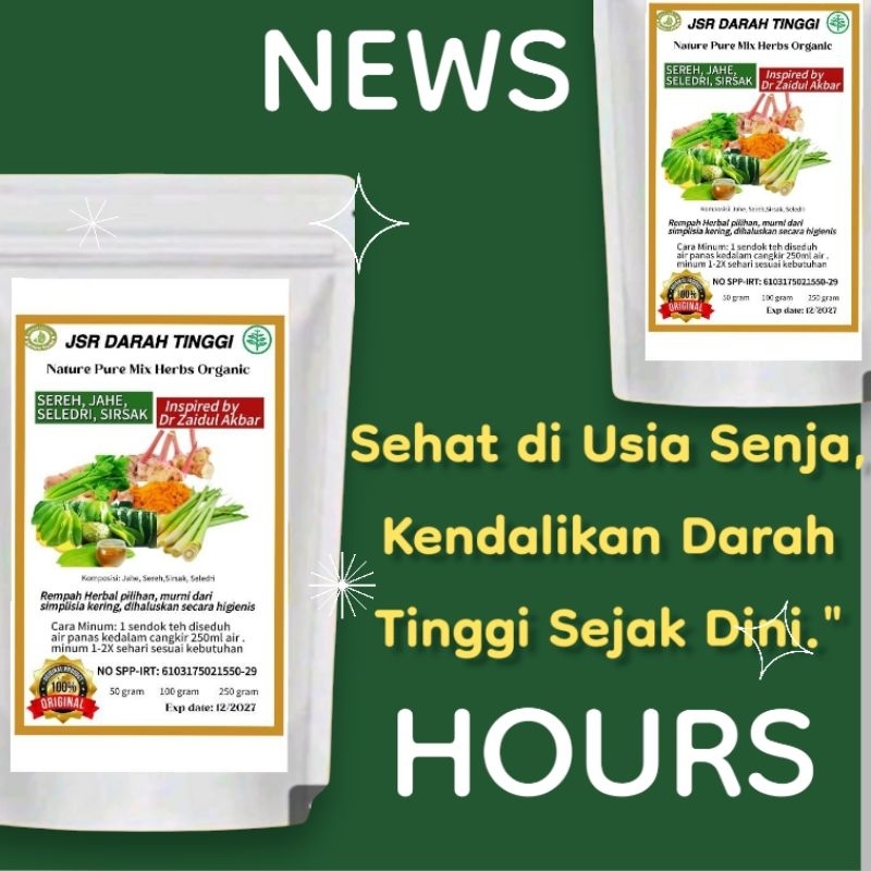 

JSR PENURUNAN DARAH TINGGI HERBAL