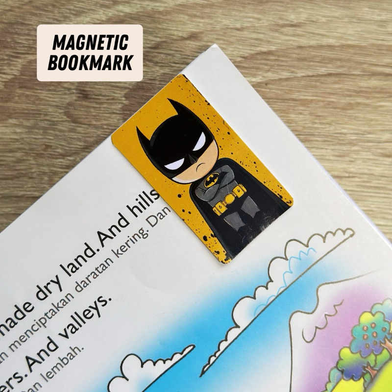 

Magnetic Bookmark Superhero Batman Chibi - Pembatas Buku Gambar Karakter Kartun DC batman