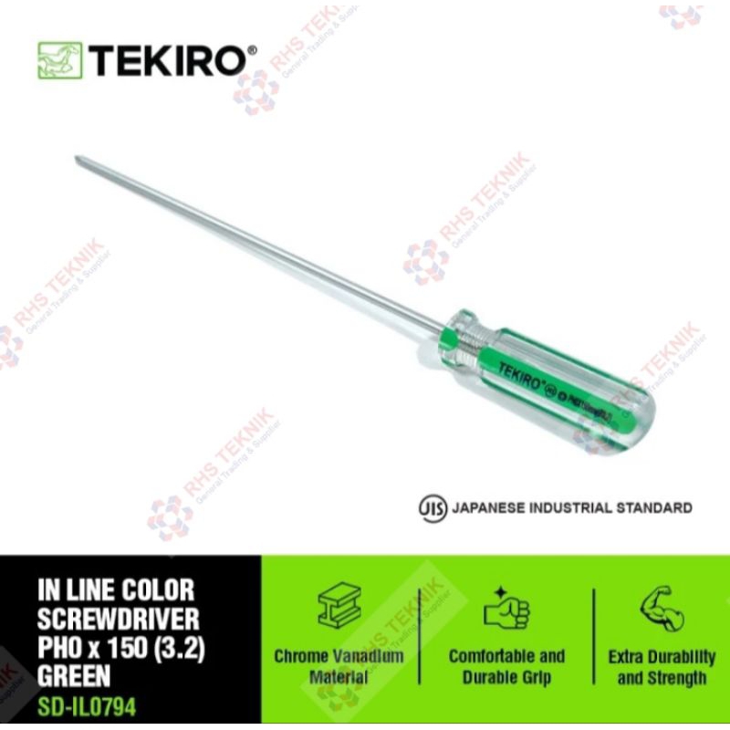 OBENG KRISTAL TEKIRO 150mm Obeng Tekiro Kristal 6 inch Obeng Plus Tekiro Obeng Minus Tekiro Obeng Ke