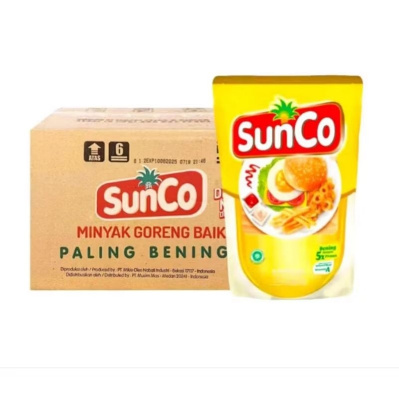 

Minyak Goreng Sunco 2 Liter 1 dus isi 6