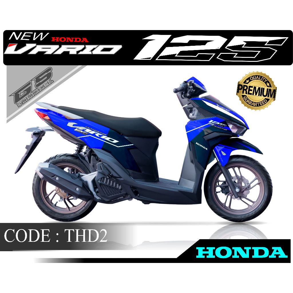 Decal Sticker Vario 125 New Gen 2 Full Body Gradasi Terbaru - Stiker Full Body Variasi Vario 125 New
