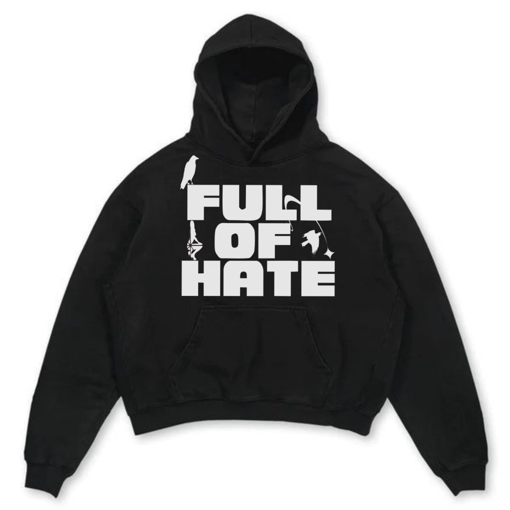 HOODIE FULL OF HATE REFLEKTIF SABLON NYALA UNISEX