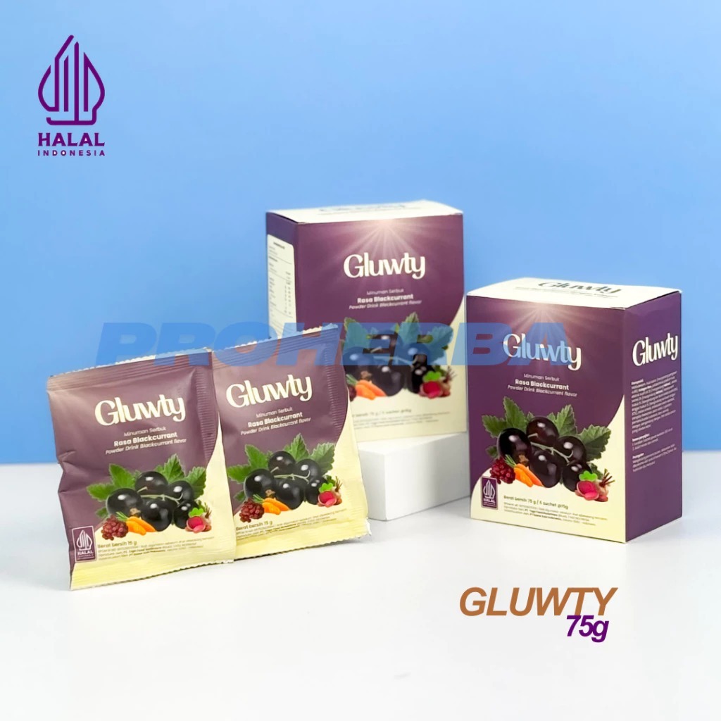PROGIZI Gluwty Collagen Drink - 75g 1 Box- Gluwty Collagen Original BPOM Halal