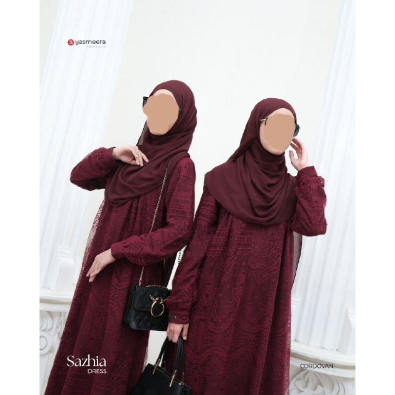 Yasmeera - Shazia Dress Gamis Brukat Cantik Motif