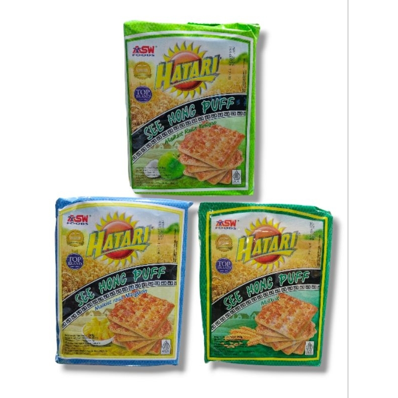 

see hong puff HATARI/malkist hatari original dan kelapa 245gr