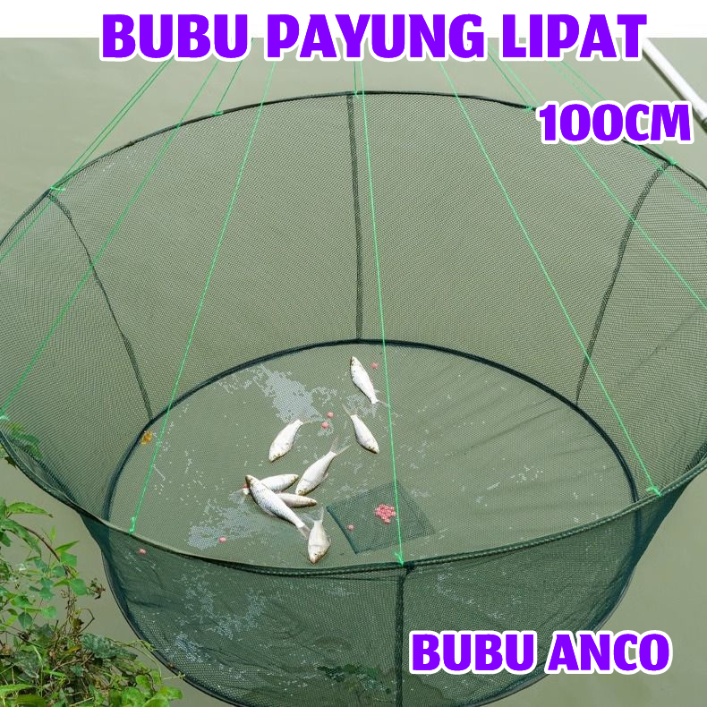 Perangkap Bubu Anco Tangkul Jaring Lipat Bulat Alat Pancing Jala Penangkap Ikan