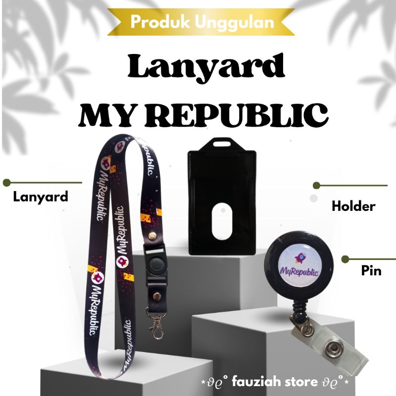 

READY! TALI ID CARD MY REPUBLIC HITAM / LANYARD MY REPUBLIC HITAM TERMURAH!!!