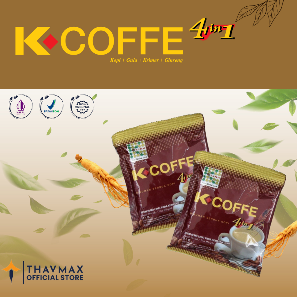 

Kopi Ginseng 4 in 1 K Link Sachet | Bukan Kopi Ginseng | K Coffe 4 in 1