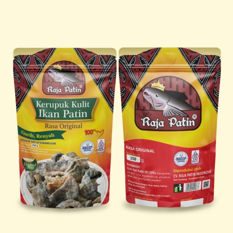 

kerupuk kulit ikan Patin 100 gr Rasa Original