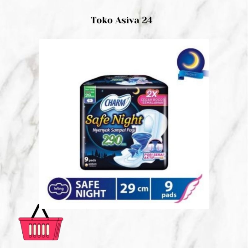 Charm softex 29cm isi 9 night
