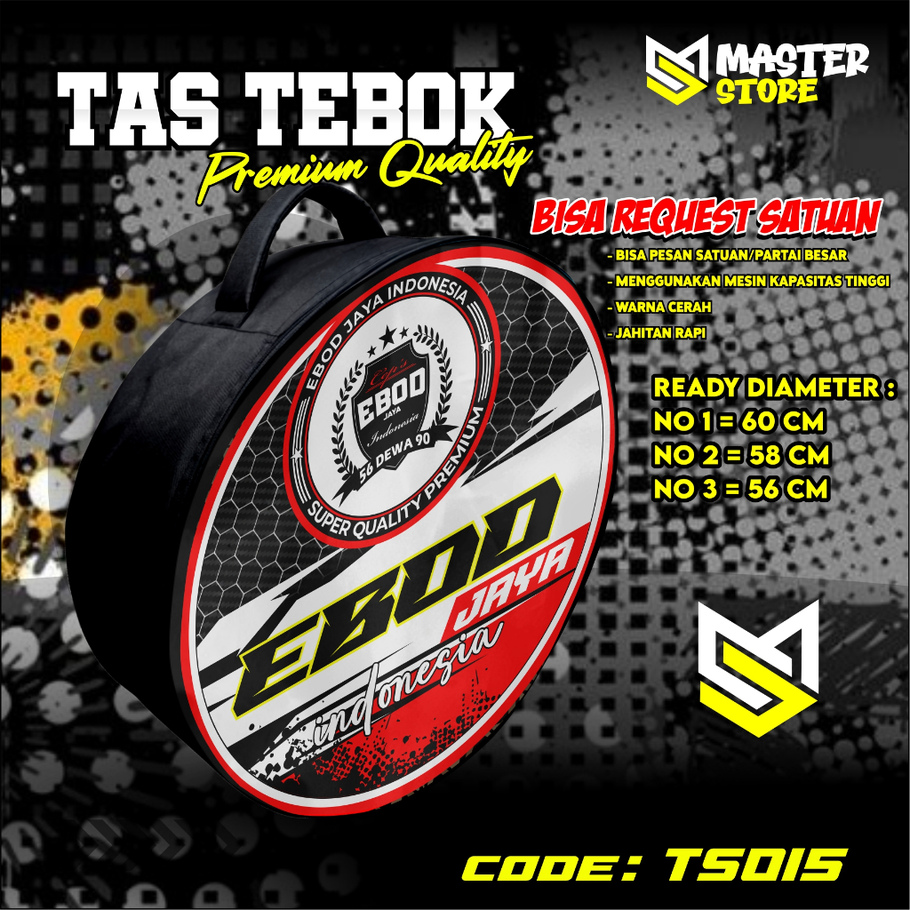 tas tebok murai motif EBOD JAYA ransel gendong jinjing bawa tebok sangkar murai printing