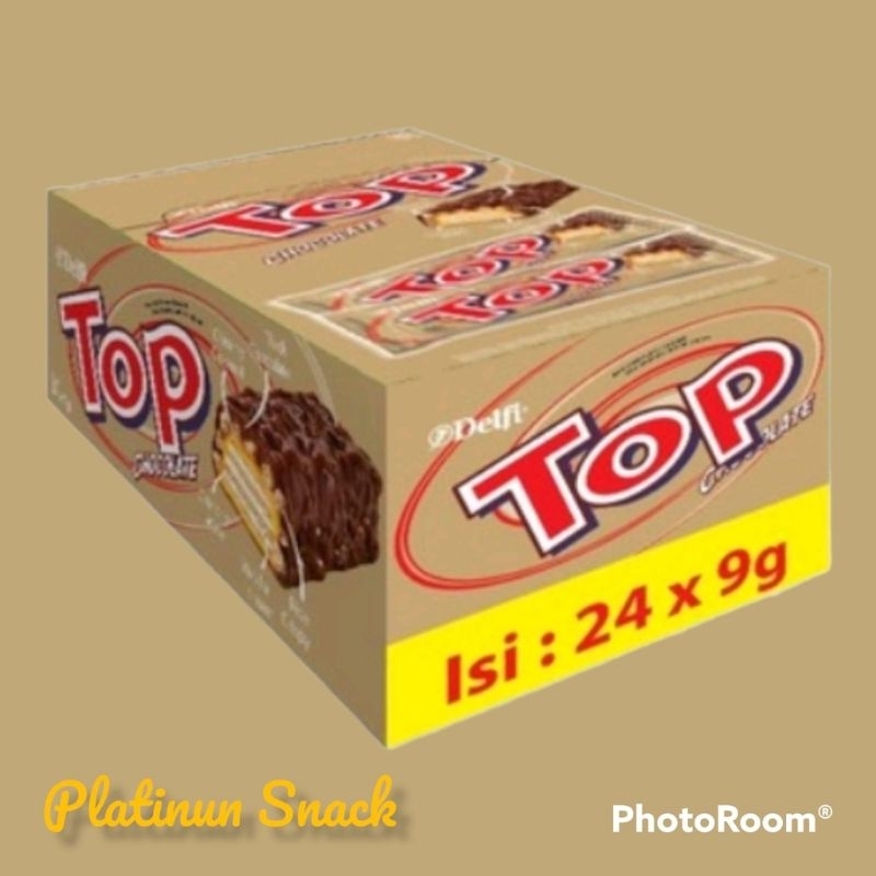 

TOP chocolate isi 24 x 9 gram rasa colelat