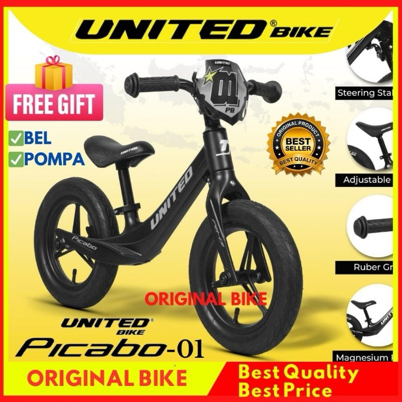 Pushbike United Picabo PB01 Sepeda Balance bike Push Bike