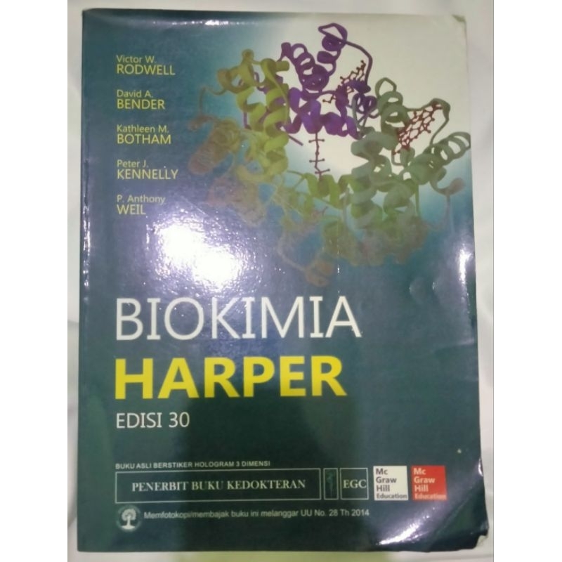 [PRELOVED] BUKU KEDOKTERAN BIOKIMIA HARPER EDISI 30