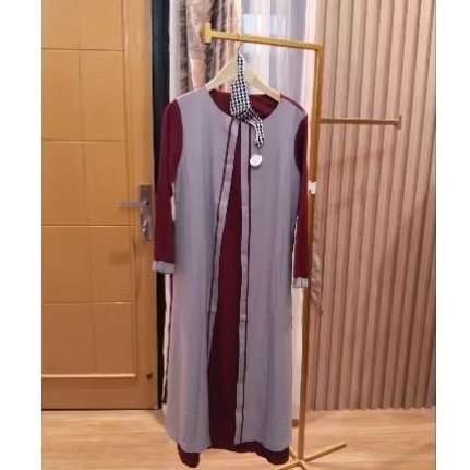 gamis cantik wanita panjang + outer