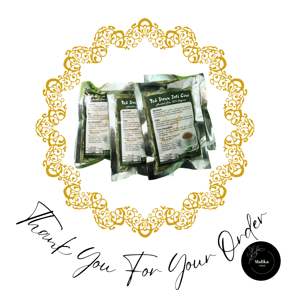 

TEH DAUN JATI CINA ORIGINAL 100% ALAMI HERBAL TEH PELANGSING PENURUN BERAT BADAN