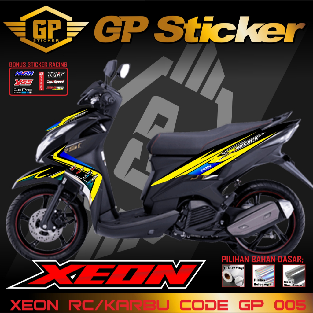 STRIPING STICKER STIKER VARIASI XEON KARBU CUSTOM RACING LIST BODY XEON RC / KARBU | GP 005