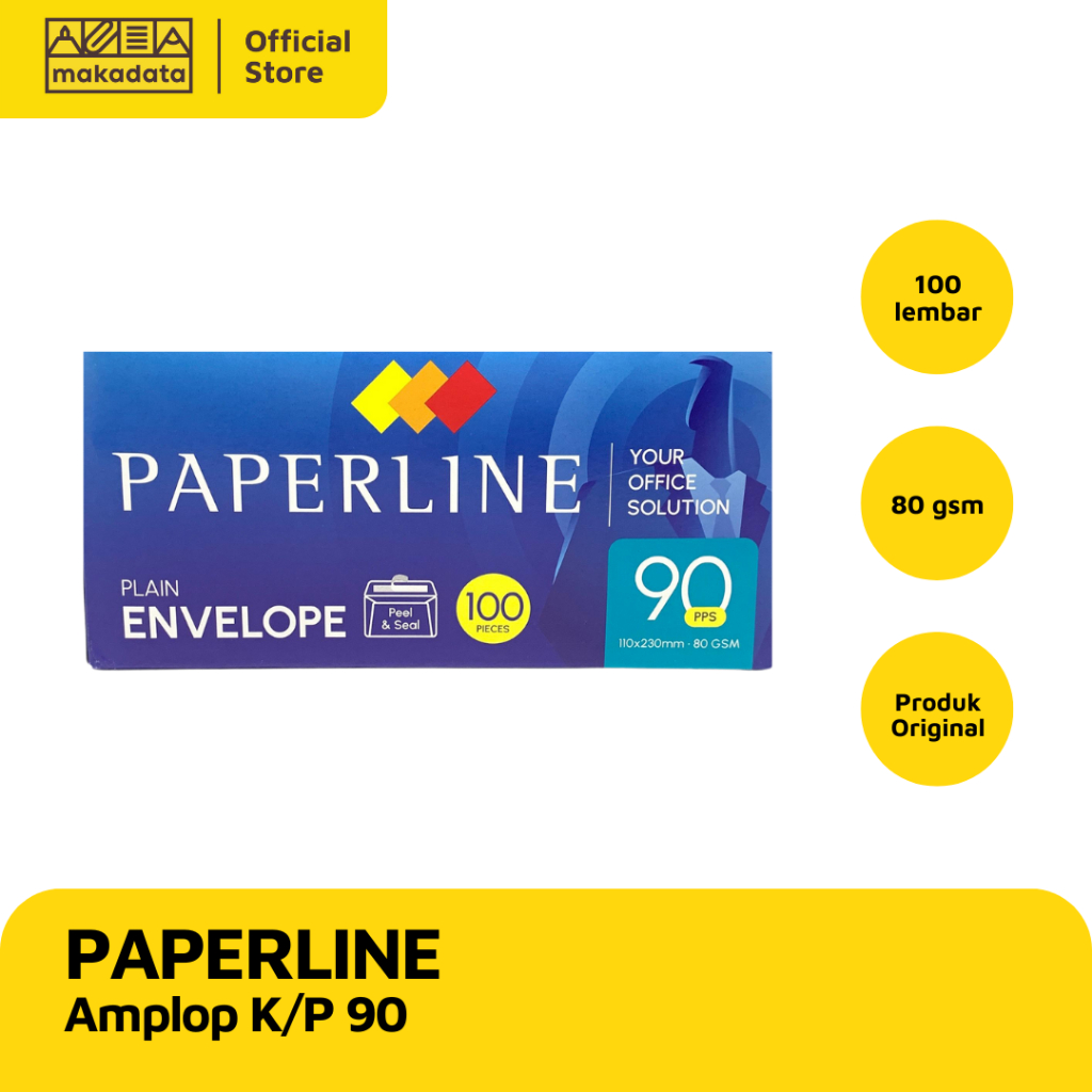 

ENVELOPE / AMPLOP PAPERLINE KABINET POLOS 90 (1 PAK) MURAH