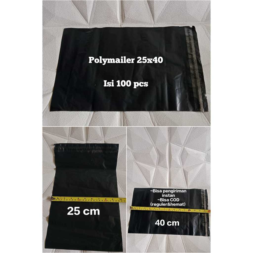

[100 PCS] PREMI PLASTIK POLYMAILER 25X40 ISI 100 PCS