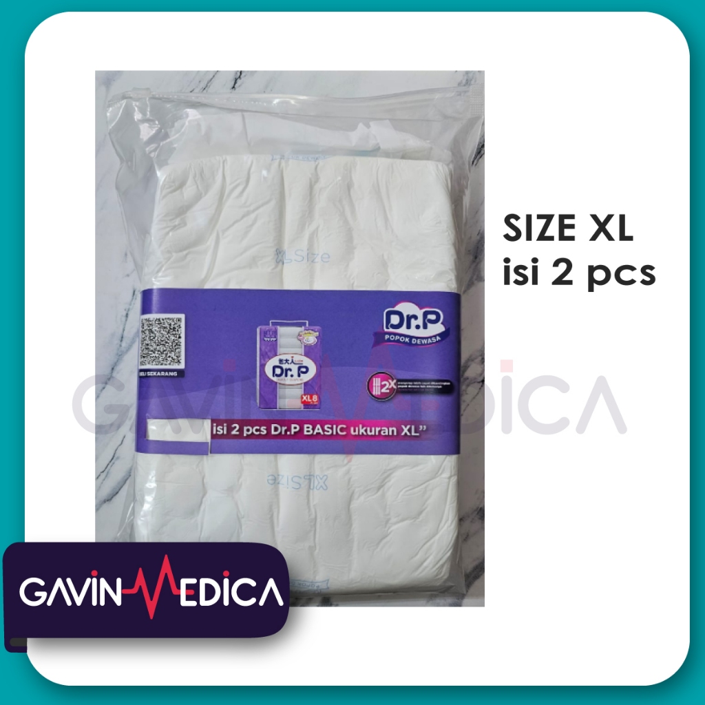 Dr P Pampers Dewasa XL2 / Perekat / Size XL / Isi 2 Travel Pack