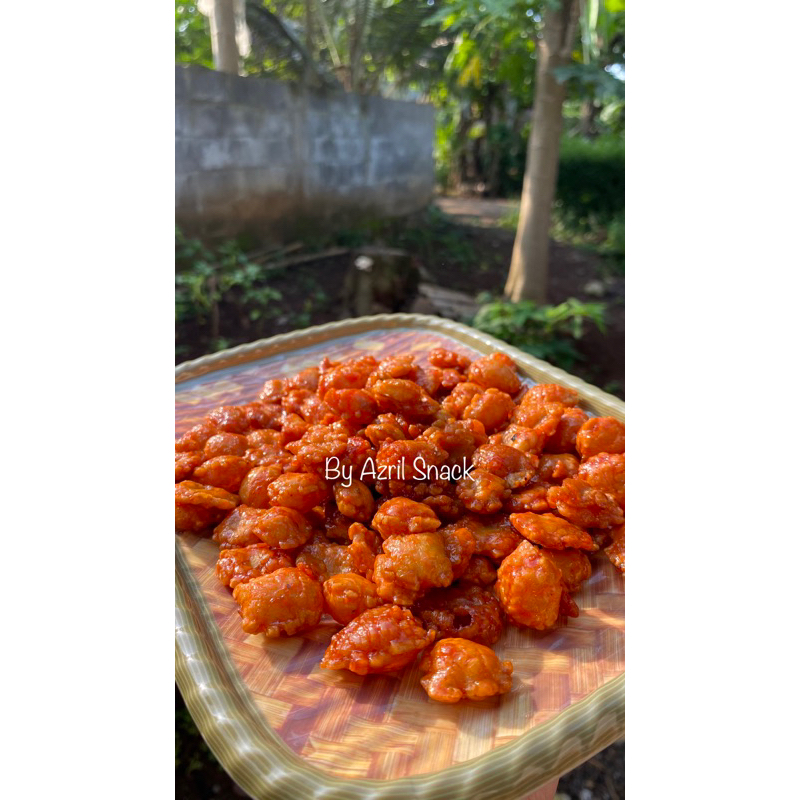 

Emping Melinjo Pedas Manis 500 gram - Renyah Kriuk