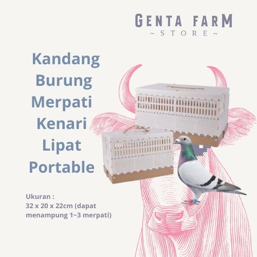 Sangkar Dondang Kiso Kandang Burung Merpati Kenari Lipat Portable