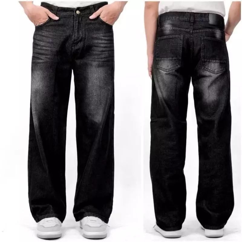 Celana Jeans Pria Panjang Baggy Jeans Celana Jeans Pria Loose Pants Oversize Gombrong