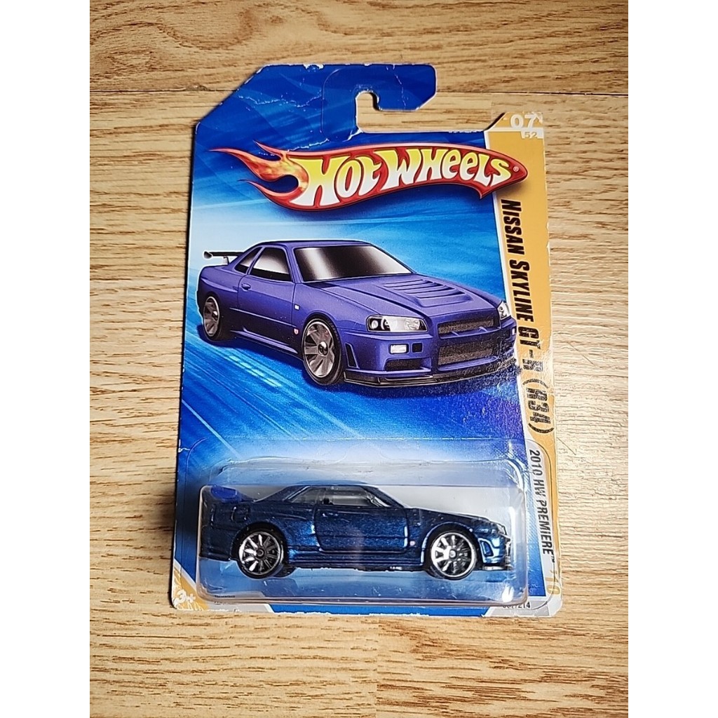 HOTWHEELS NISSAN SKYLINE R34 2010 HW PREMIERE