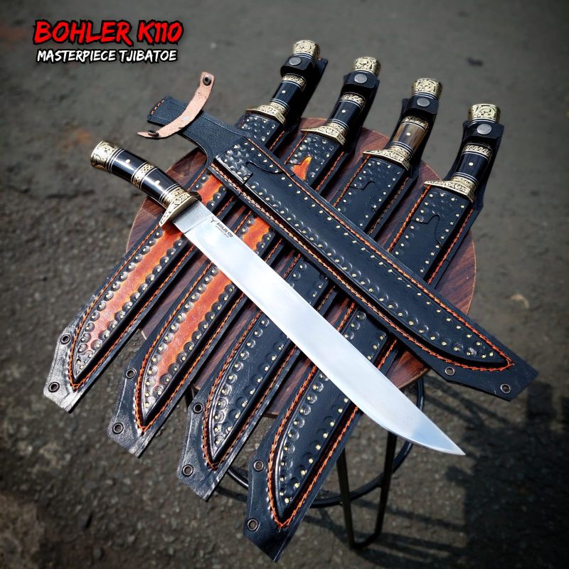 PISAU golok sembelih baja bohler kII0 premium PB35