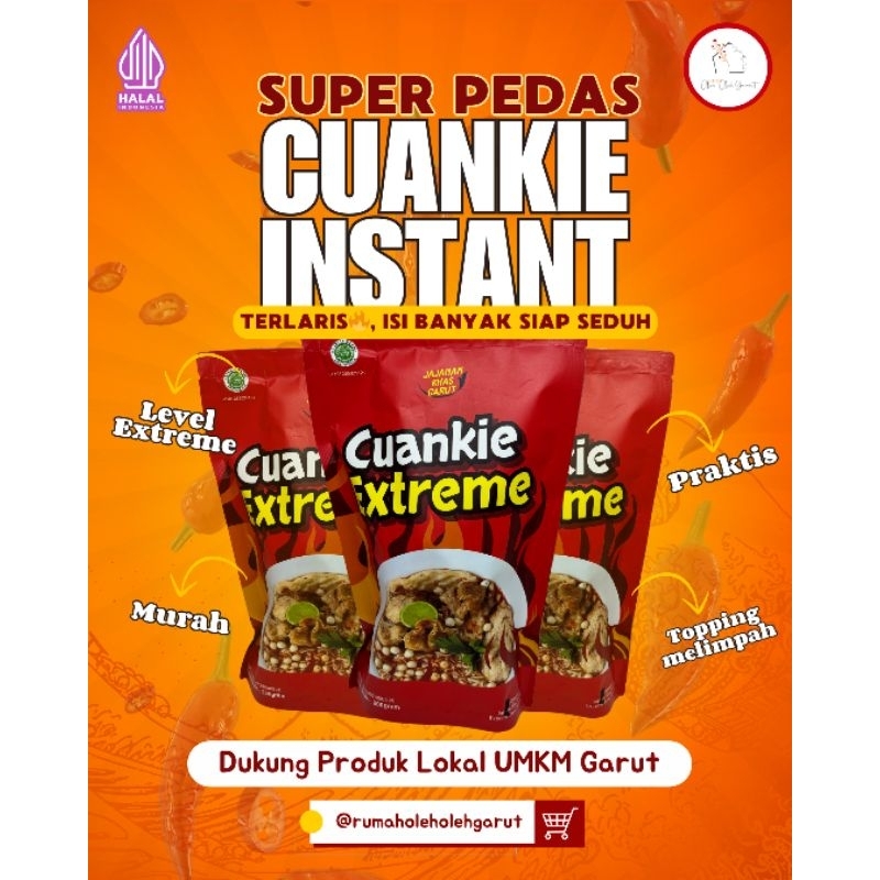 

Cuankie Instan Kuah Pedas – Cuankie Extreme Isi Komplit | Praktis dan Enak Camilan Kekinian Viral (Tersedia Paket Cuankie 10 pcs)