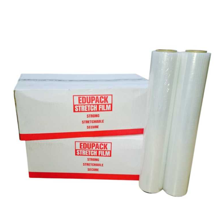 (Khusus BATAM) Edupack Stretch Film / Plastic Wrapping Clear/Transparent 1.6 Kg, 104m x 50cm