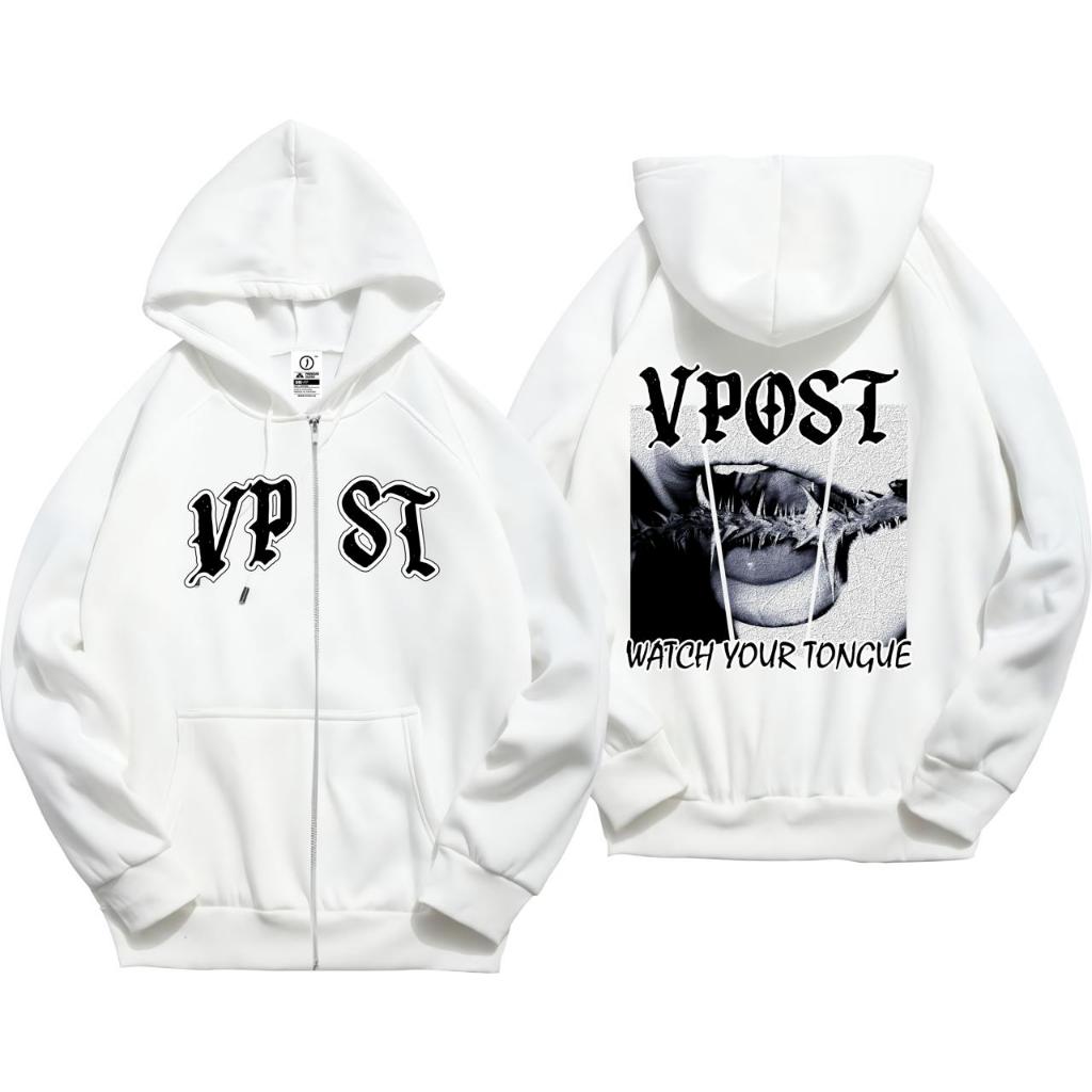 sweater hoodie resleting cocok di pakai pria dan wanita Zipper Crewneck Keren Distro