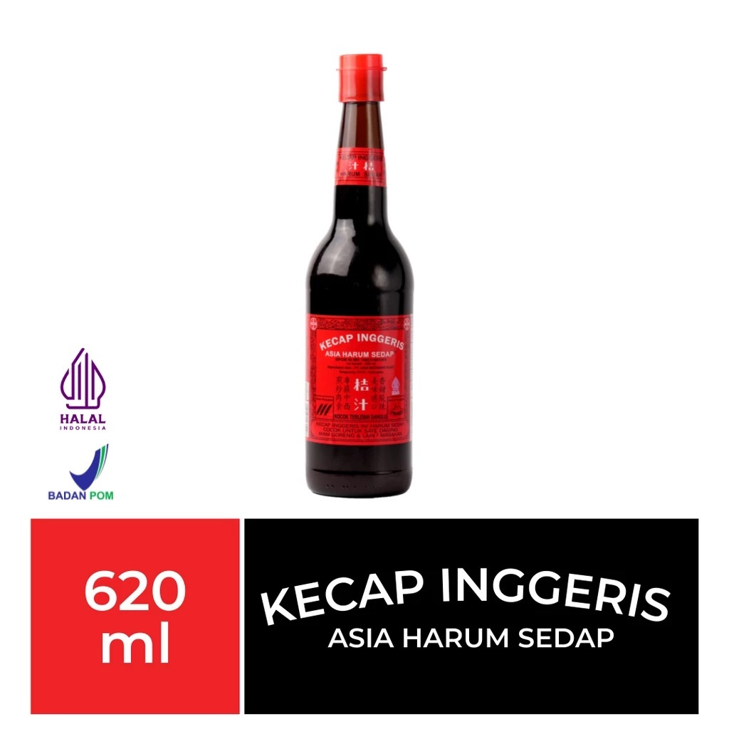 

Kecap Inggeris Asia Harum Sedap 620 ML Botol Beling kecap botol kaca masak Inggris 620ml