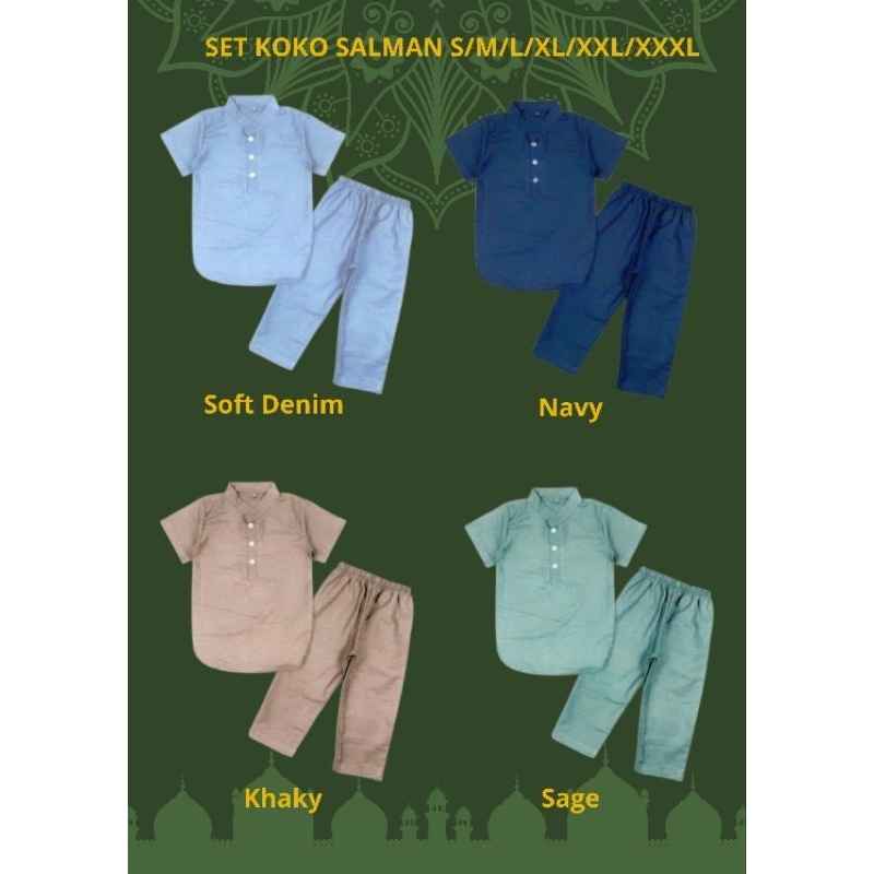 SET SETELAN KOKO SALMAN SETELAN KOKO ANAK LAKI-LAKI