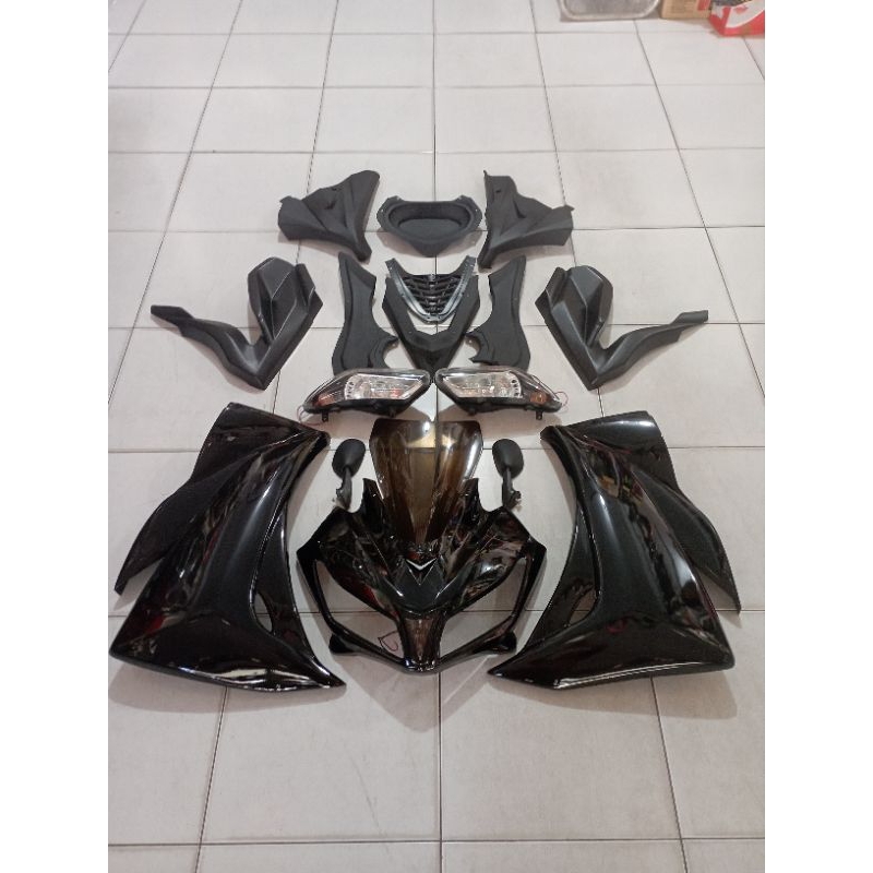 Fairing Black Pnp Vixion Old /New Hitam (bisa buat modif semua motor)