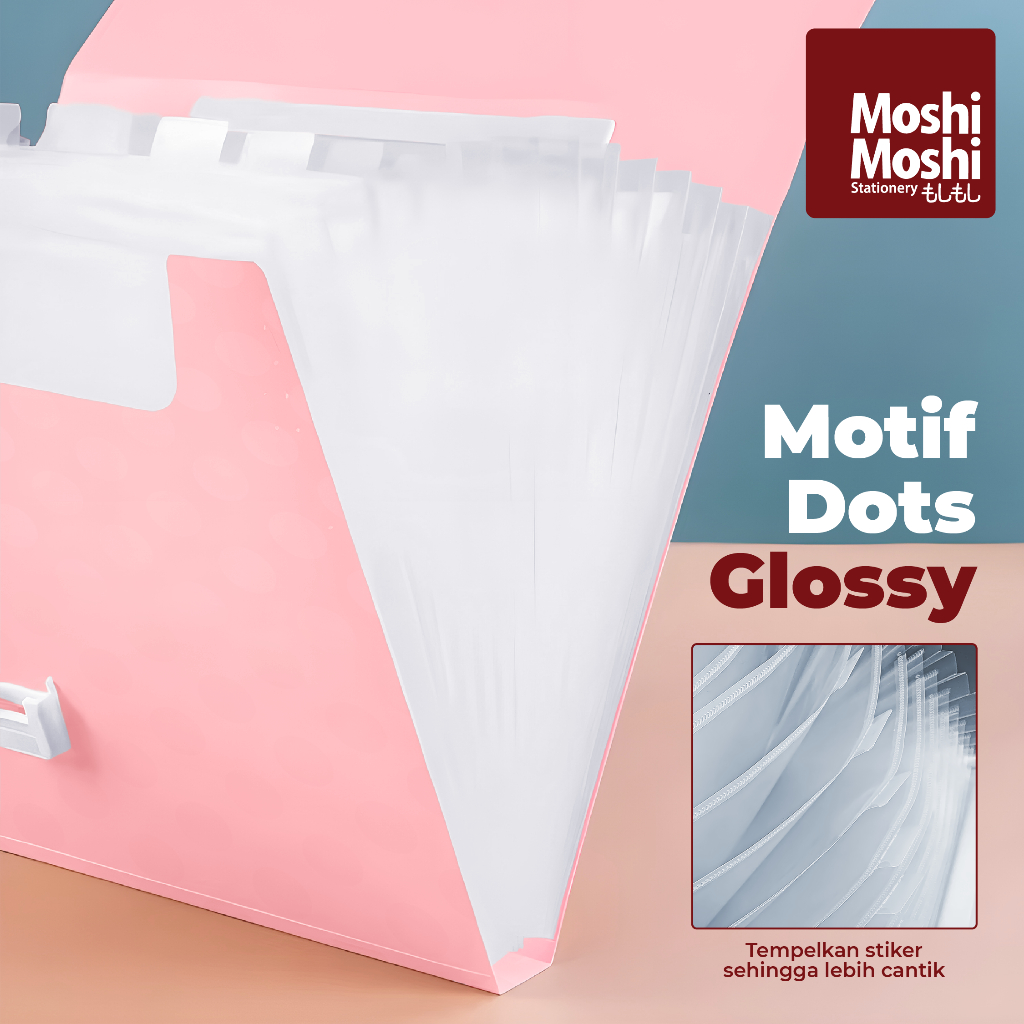 

Expanding File Bag Color 13 Pockets A4 Moshi Map Harmonika Ekspansi Dokumen Slot Partisi Free Index